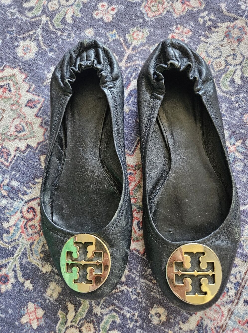 Tory Burch Reva leather ballet flats. 8.
